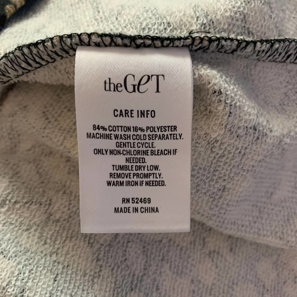 THE GET Black &‎ Tan Animal Print Sweatshirt Dress - Picture 9 of 9